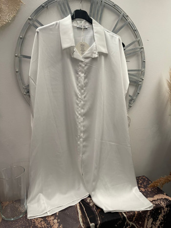 CHEMISE OVERSIZE SATINÉE