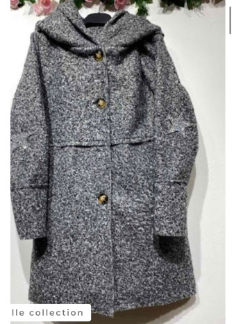 MANTEAU EFFET TWEED