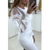 ROBE PULL ROSE DES GLACES