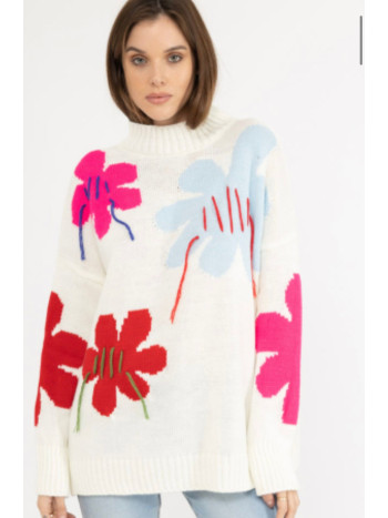 PULL FLEURS D’HIVER