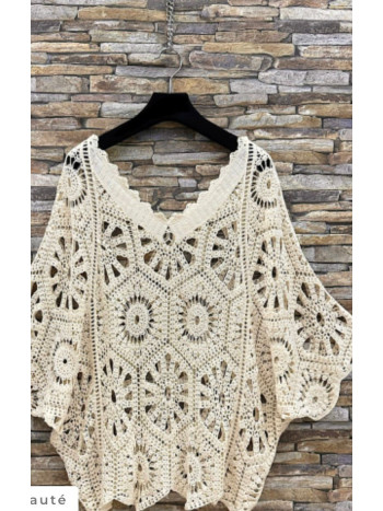 PULL CROCHET COTON