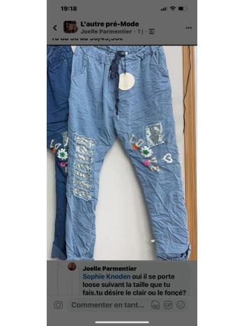 JEANS STRUCTURÉ OVER