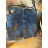 JUPE JEANS ZIP ET BOUTONS