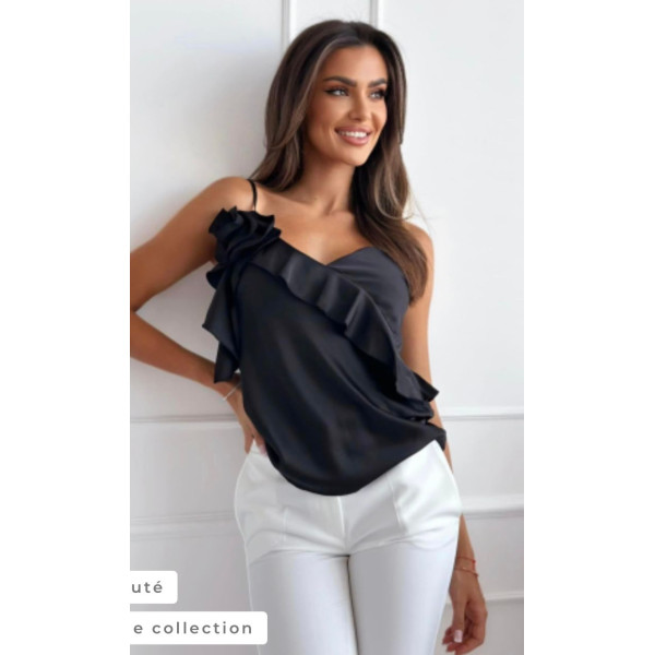 BLOUSE TOP VOLANTÉE