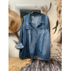 veste chemise jeans longue