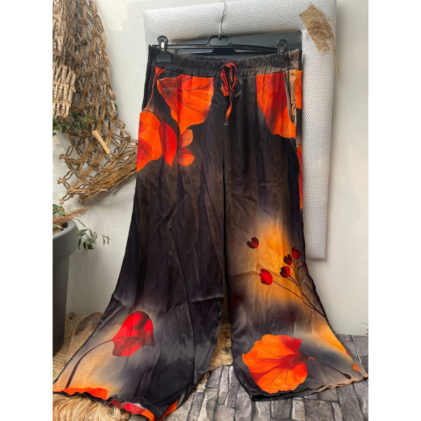 pantalon fluide indian flowers