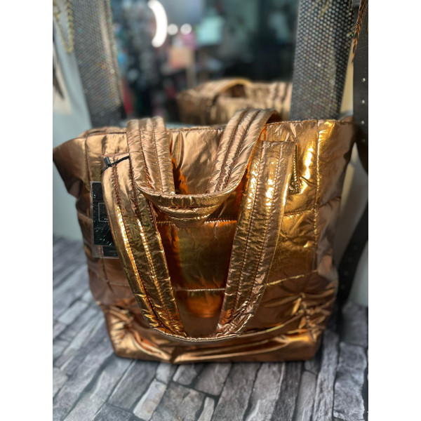 sac doudoune métal luxury grand