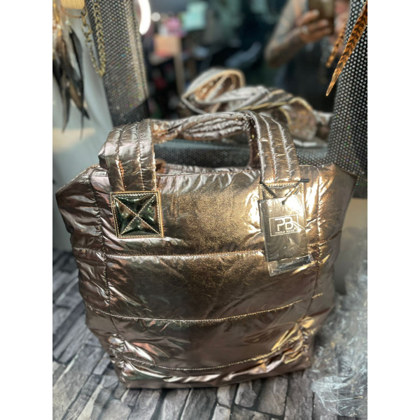 sac doudoune métal luxury grand