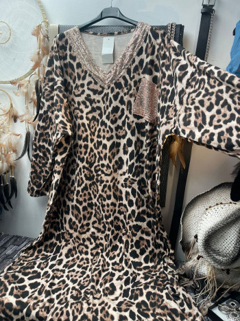 robe leopard et sequins(no1...