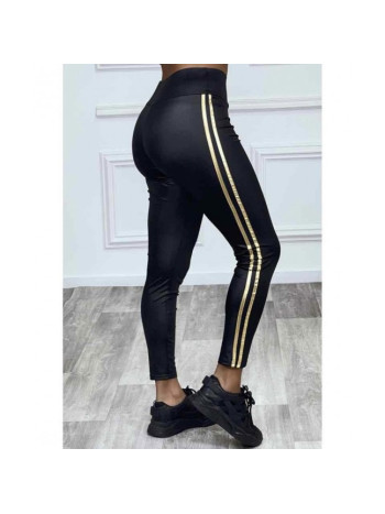 LEGGINGS SIMILI CUIR ET...