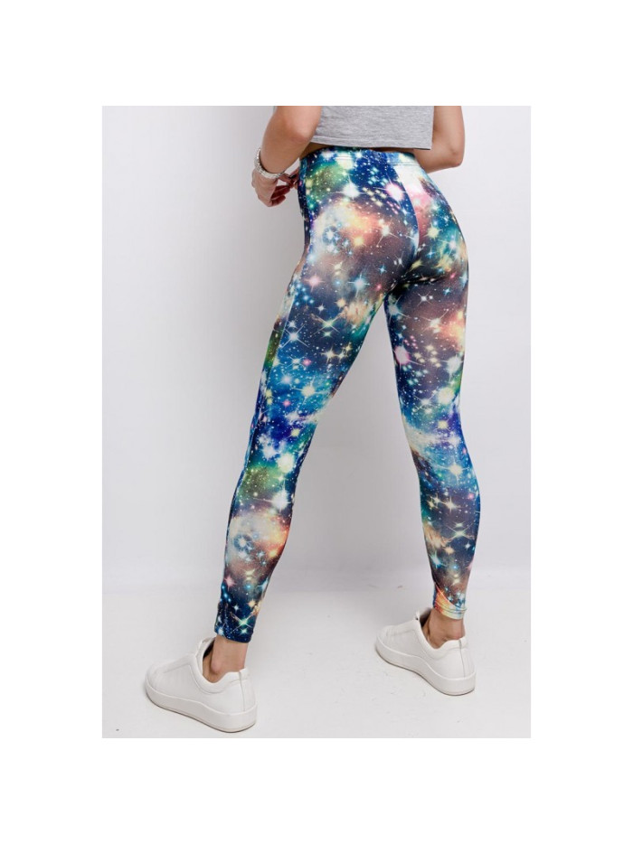 leggings taille haute motif galaxie