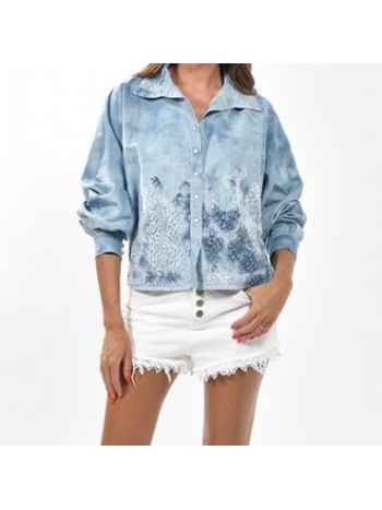 CHEMISE EFFET JEANS