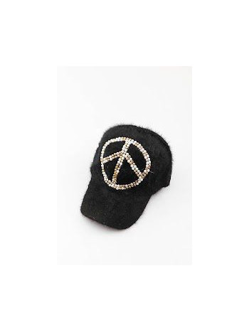 CASQUETTE PERLES PEACE